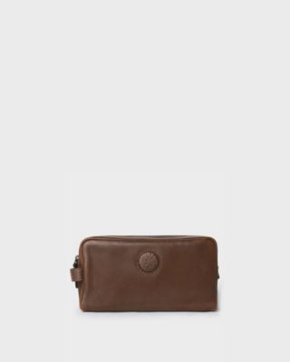 Men's The Compass Leather Washbag