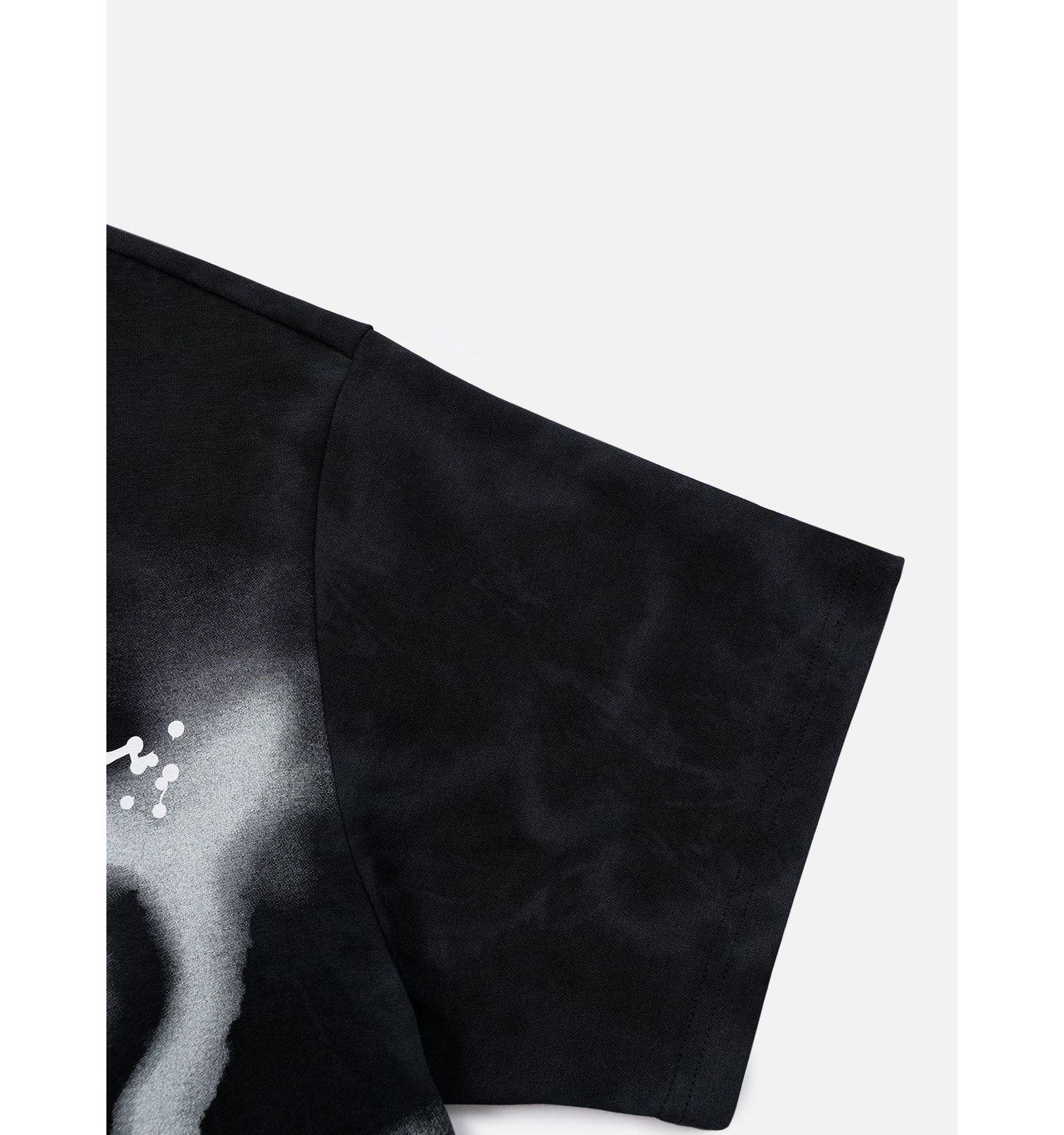 Men's Washed Abstract Graphic Tee