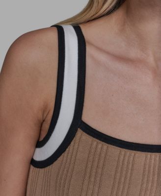 Women's Contrast Sleeveless Tank Top