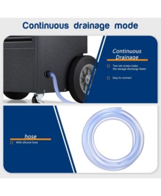 Commercial Dehumidifier 190 Pint,with Drain Pump and Hose,for Basement,Factory,Shopping Malls,Continuous Drainage,Automatic Defrost