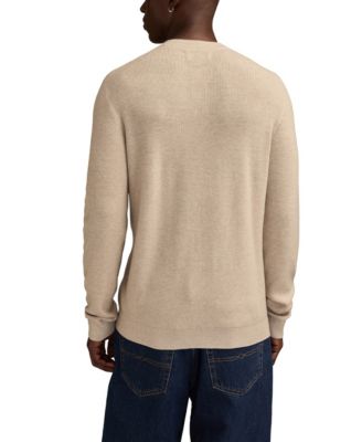 Men's Henley Pull-Over Sweater