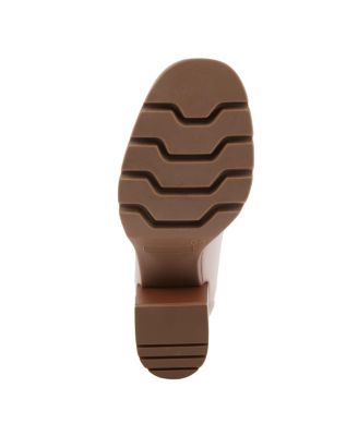 Women s DAJAH Slip-On Loafers with Inset Heel, Geometric Hardware & Lug Sole