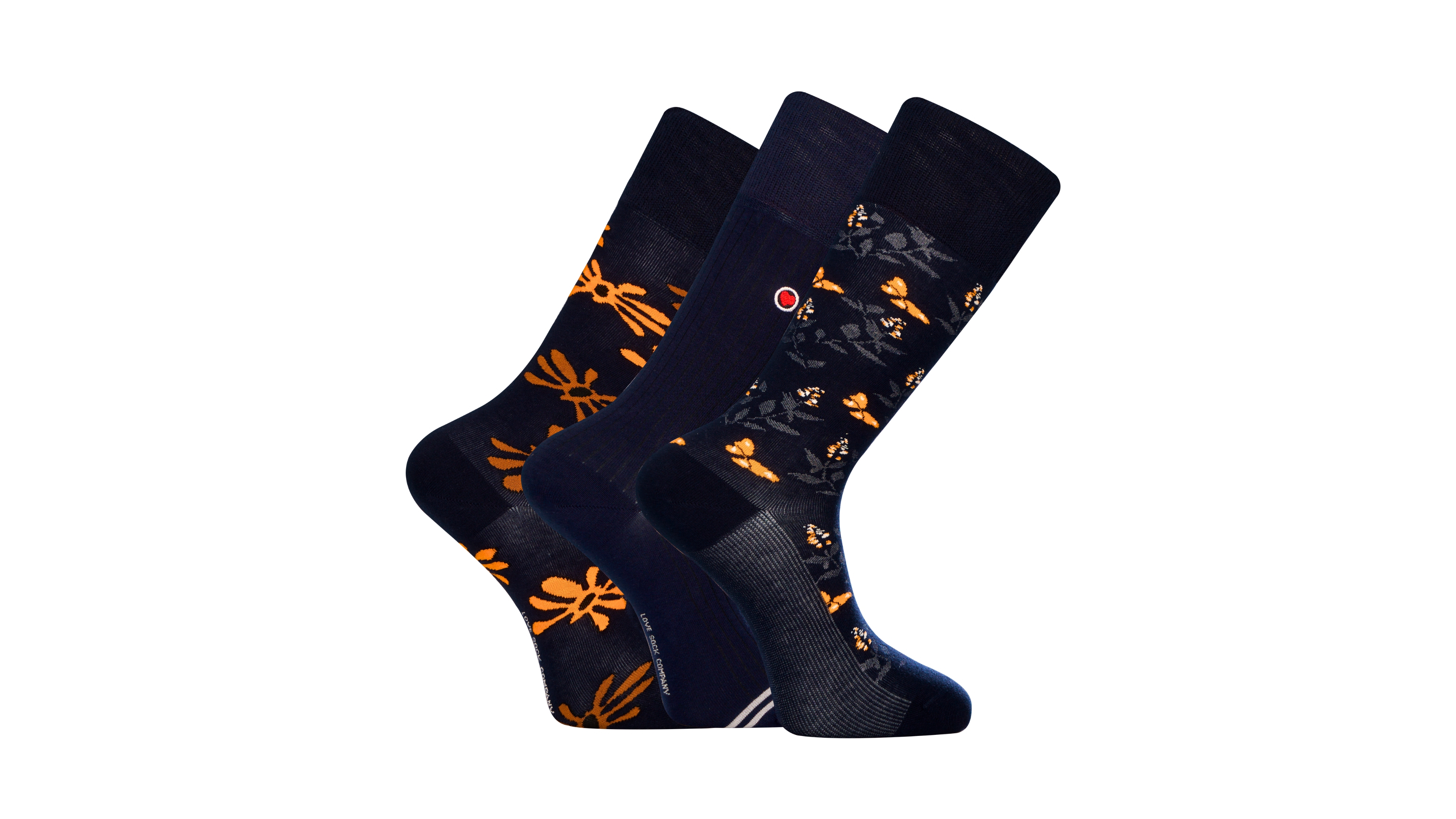 Love Sock Company Men's Tokyo Bundle Socks, 3-Pack