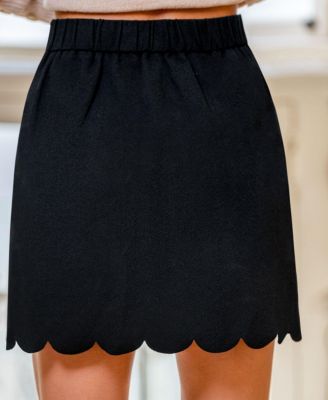 Women's Out for a Spin Black Mini Skirt