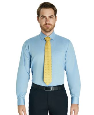 Men's Pinpoint Solid Dress Shirt