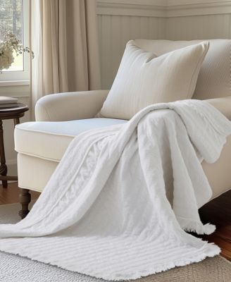 Wilhemina Stone Washed Quilted Throw, 50" x 60"