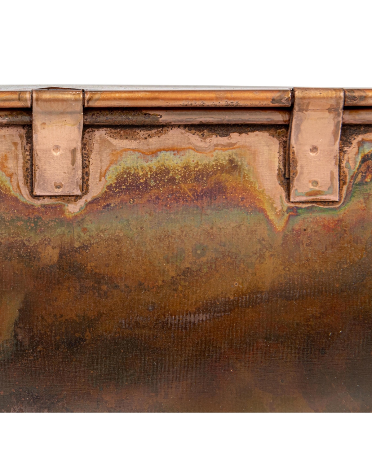 Storied Home Set of 3 Decorative Metal Storage Boxes with Lids