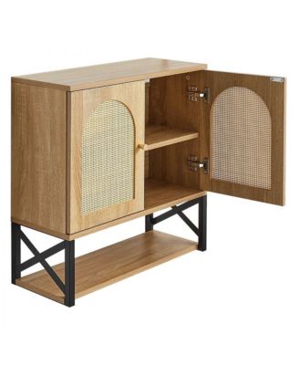 Over Toilet Bathroom Wall Cabinet with 2 Doors and Shelves