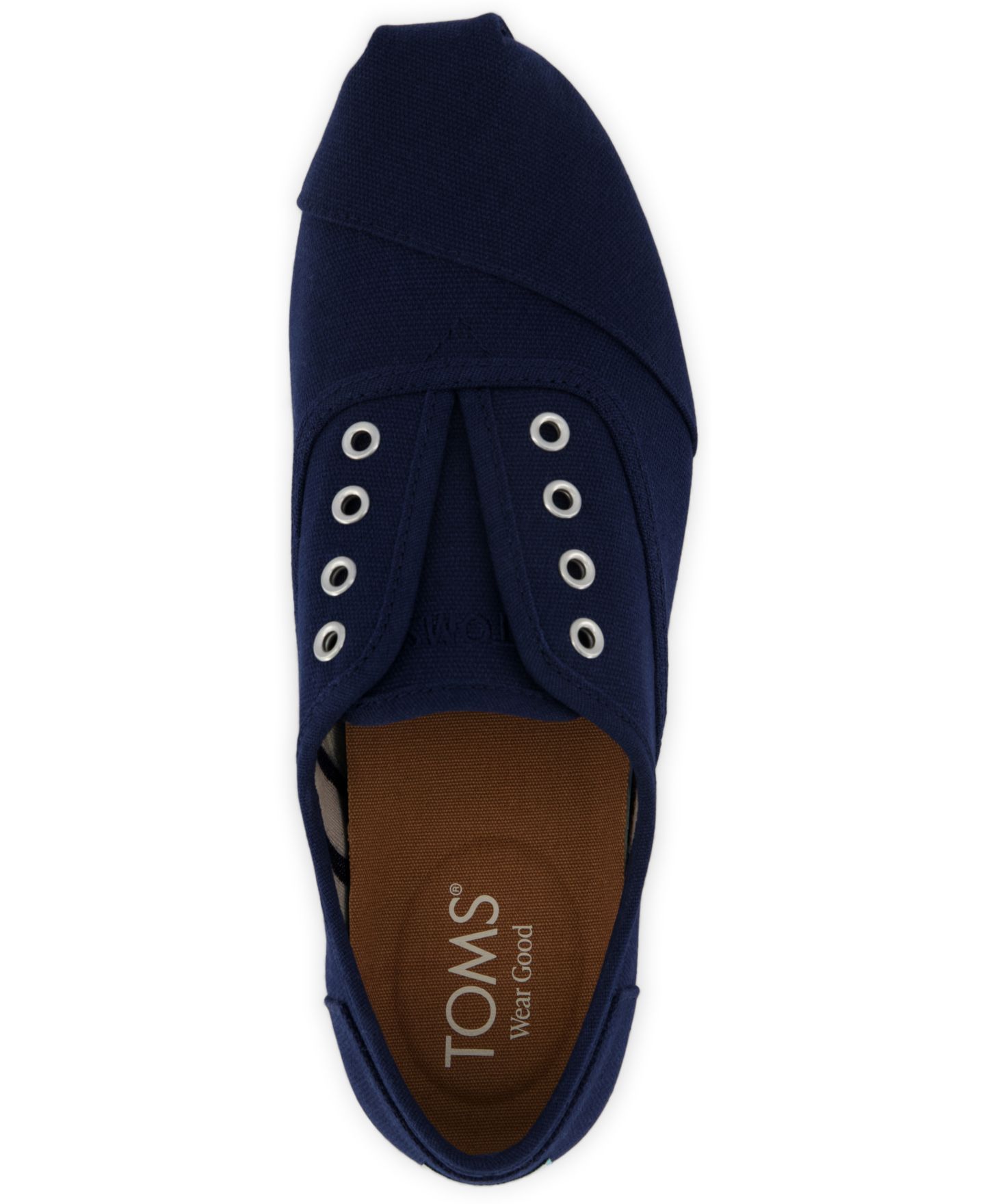 Женские кроссовки TOMS Cordones Plus Slip-On, цвет: Тёмно-синий холщовый — фото 4