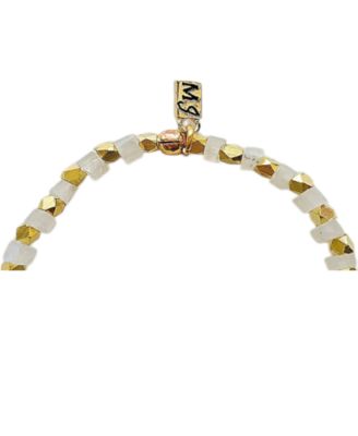 Moonstone and Amazonite Stretch Bracelet