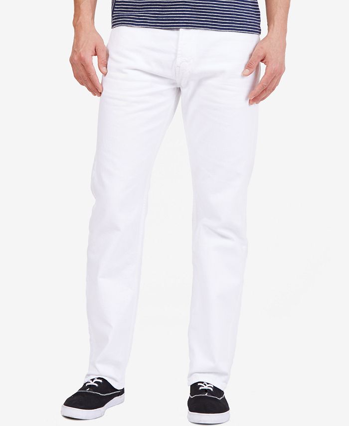 Nautica - White Relaxed-Fit Denim Jeans