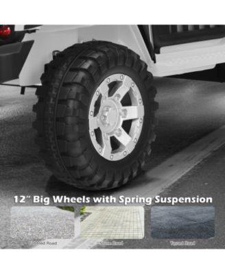 12V Kids Electric Ride On Truck with Remote Control and Operation Lever