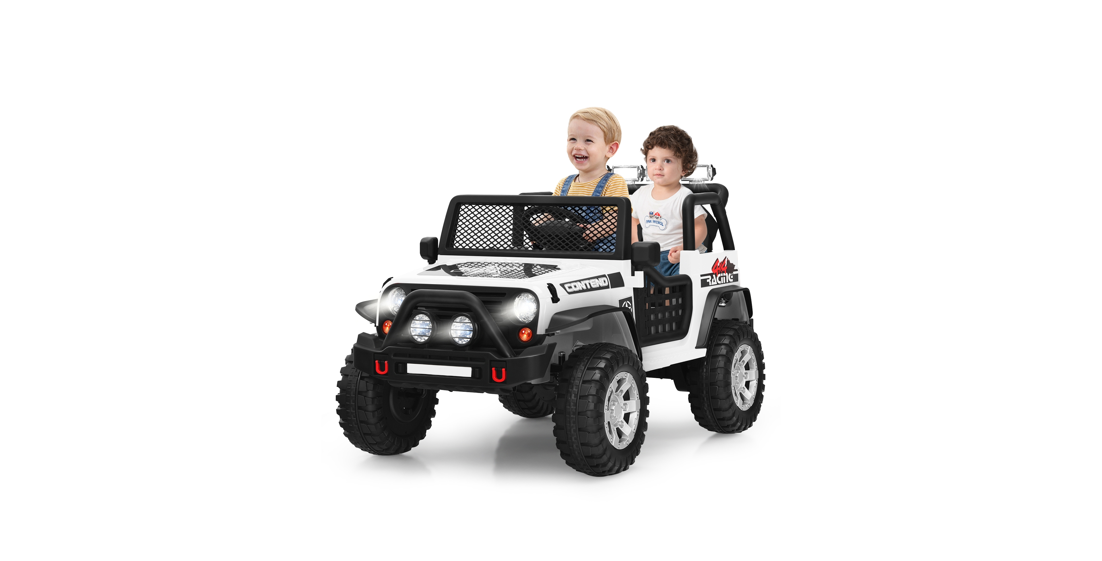 Sugift 12V Kids Electric Ride On Truck with Remote Control and Operation Lever