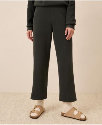 Women's Thermal Waffle Wide Leg Pant