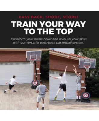 Portable Basketball Hoop, Adjustable Height, 50" Backboard & Rebounder