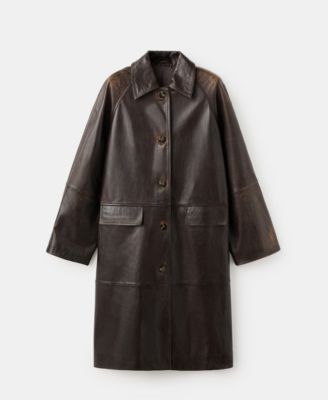 Women's Leather Full-Length Coat