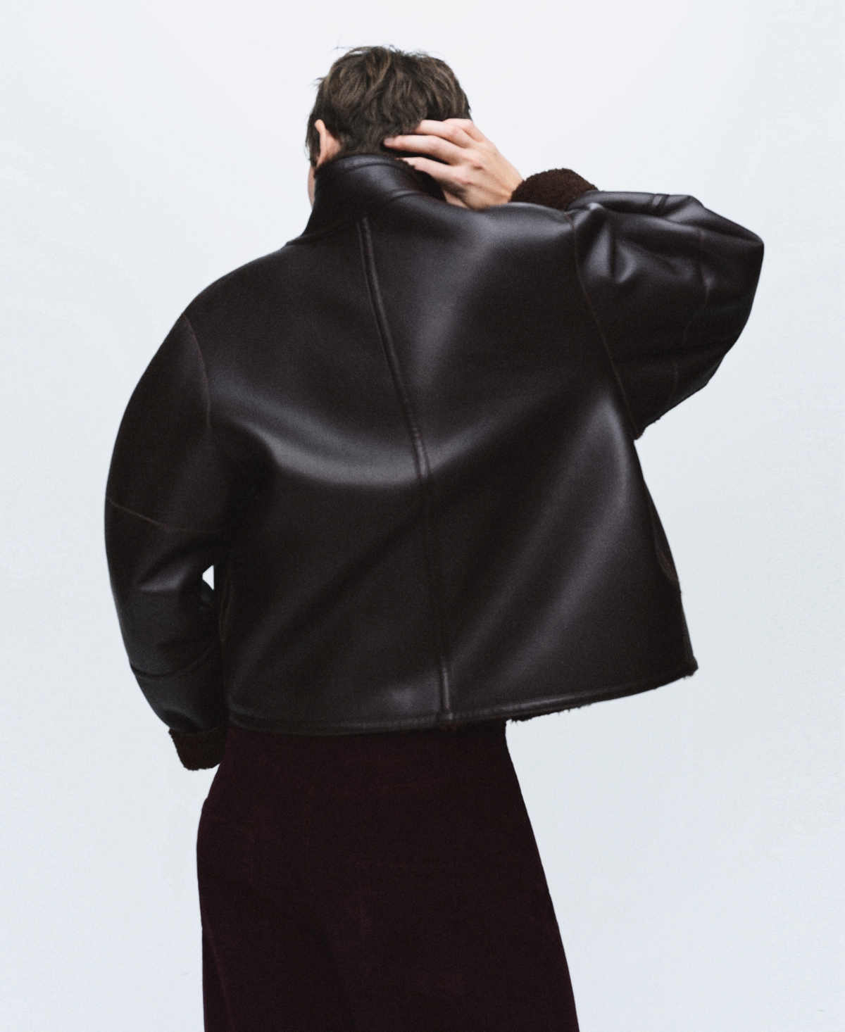 Mango Women's Shearling-Effect Reversible Jacket