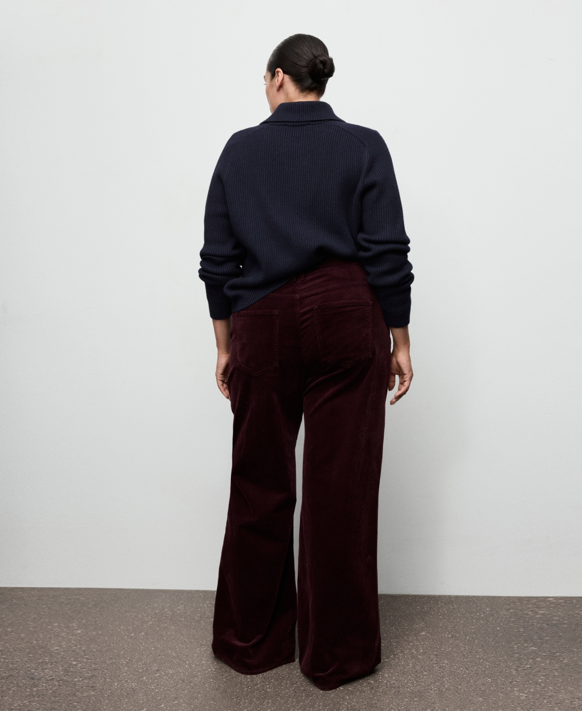 Mango Women's Wide-Leg Corduroy Jeans