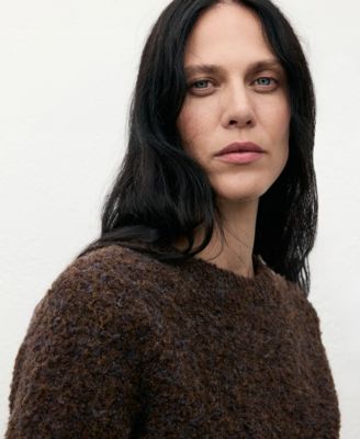 Women's Boucle Short-Sleeved Sweater