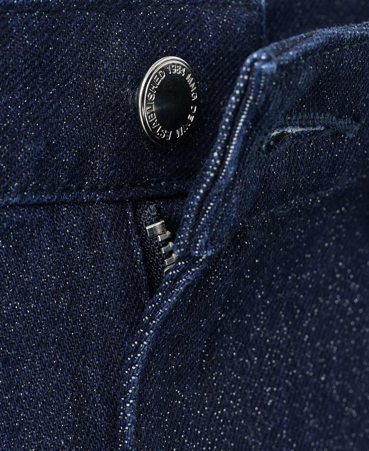 Mango Women's Shiny Straight-leg Jeans In Blue