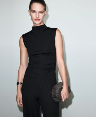 Women's Elastic Waist Straight-Fit Pants