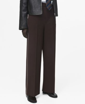 MANGO - Women's Side Striped Trousers