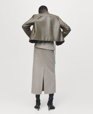 Women's Elastic Waist Long Skirt