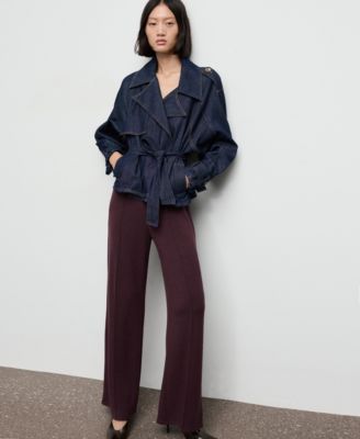 Women's Seam-Detail Straight-Fit Pants