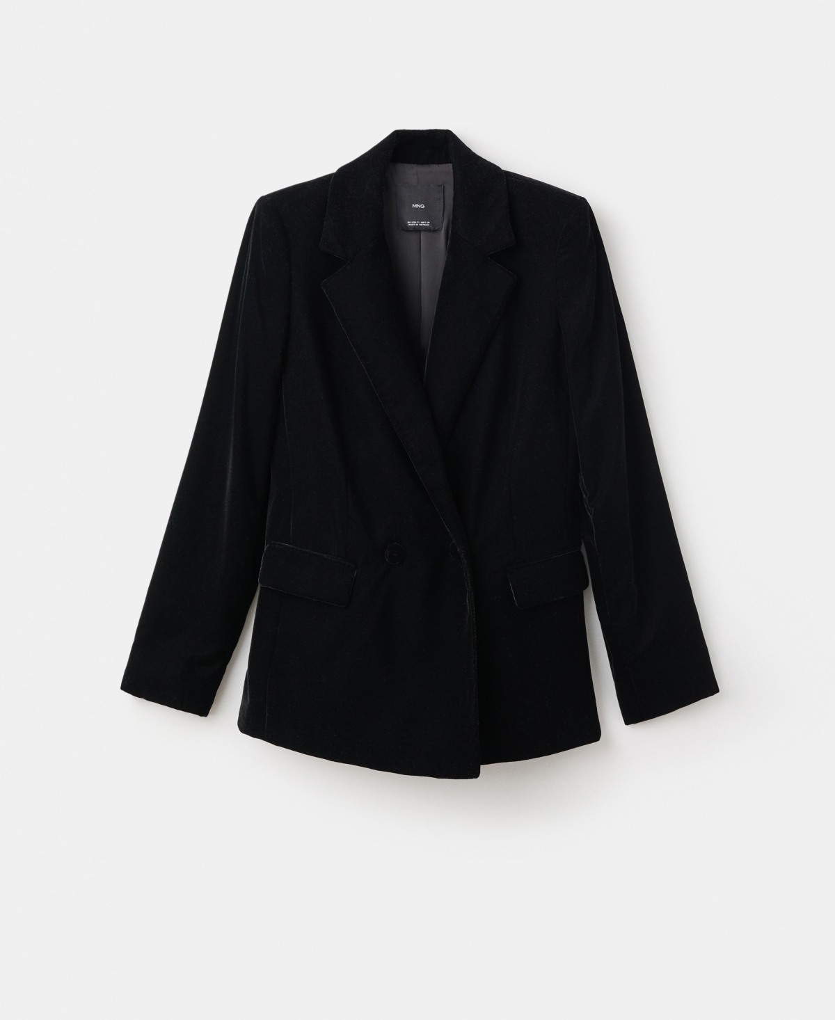 Mango Women's Double-Breasted Velvet Jacket