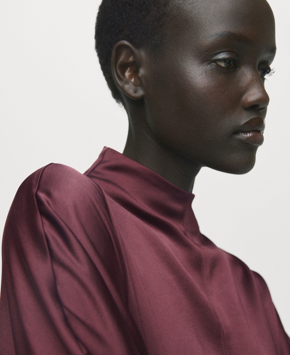 Mango Women's Belt Satin Dress