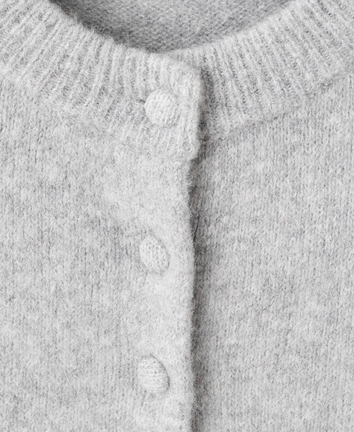 Mango Women's Ruffle Knit Cardigan In Gray