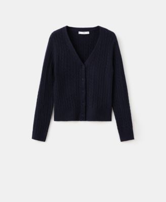 Women's Knitted Braided Cardigan