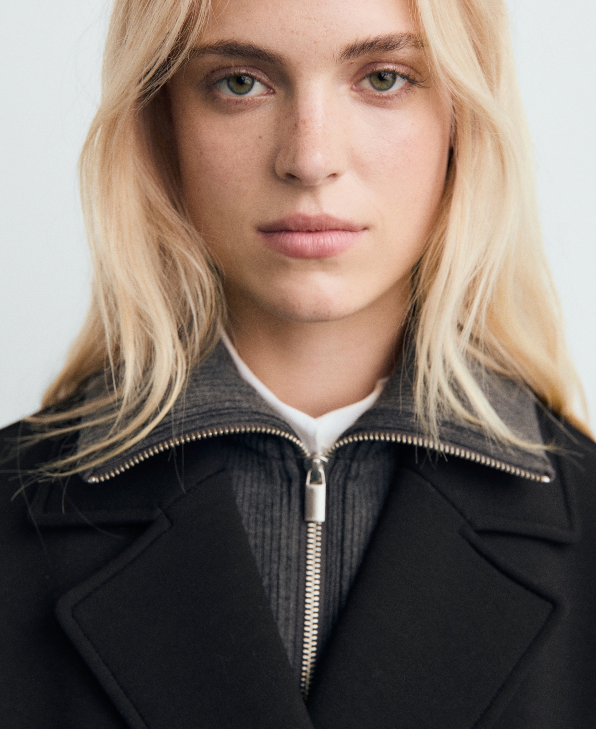 Mango Women's Long Combined Coat In Multi