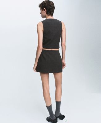 Women's Check Suit Vest