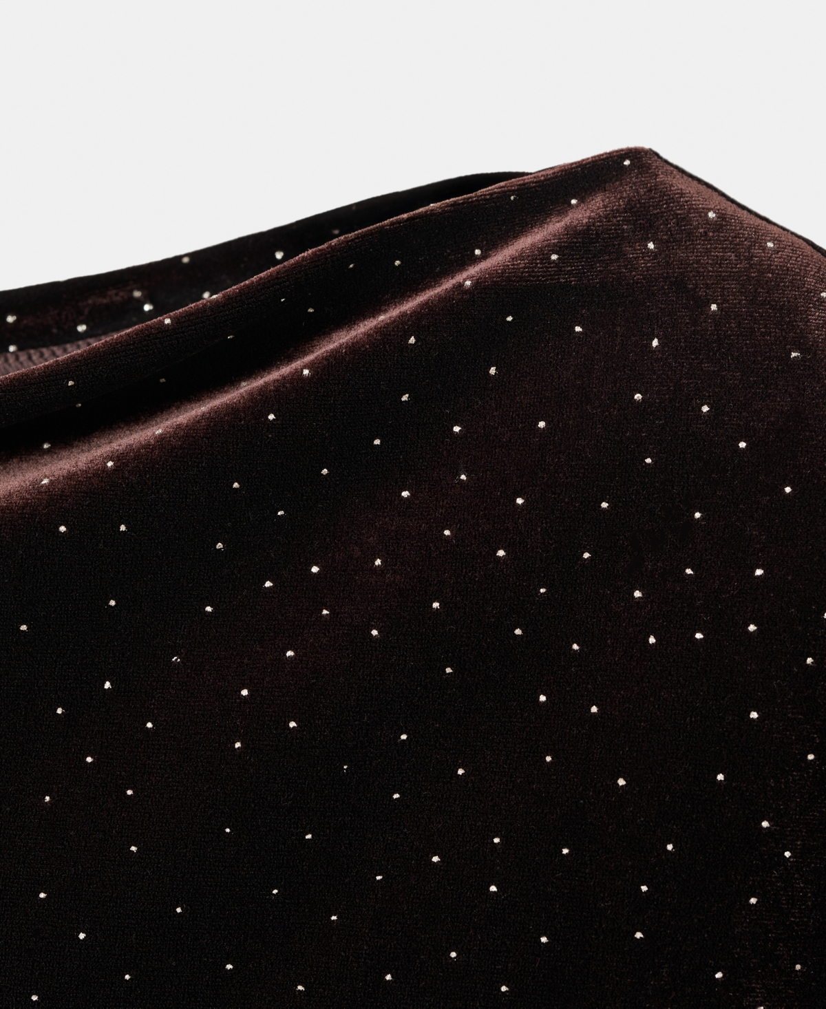 Mango Women's Shiny Details Asymmetrical Velvet Dress In Brown