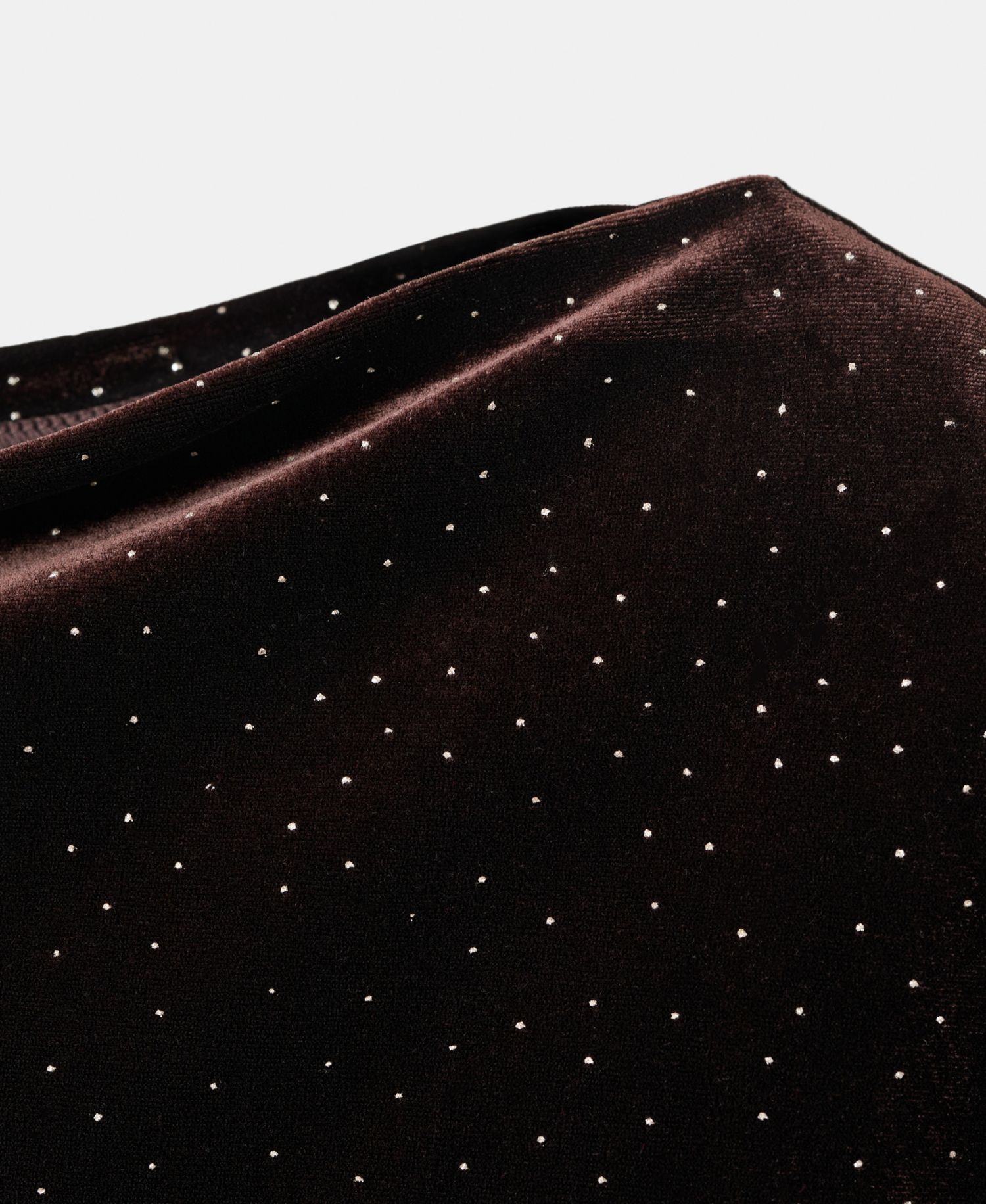 Women's Shiny Details Asymmetrical Velvet Dress