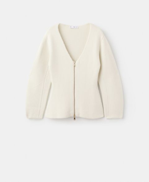 Женские куртки MANGO Women's Knitted Zip Jacket