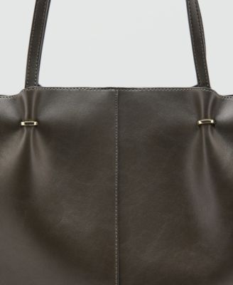 Women's Metallic Details Shopper Bag