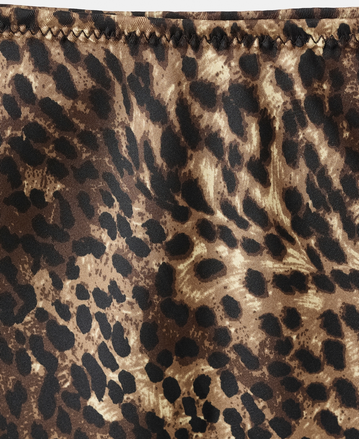 Mango Women's Leopard-Print Satin Skirt