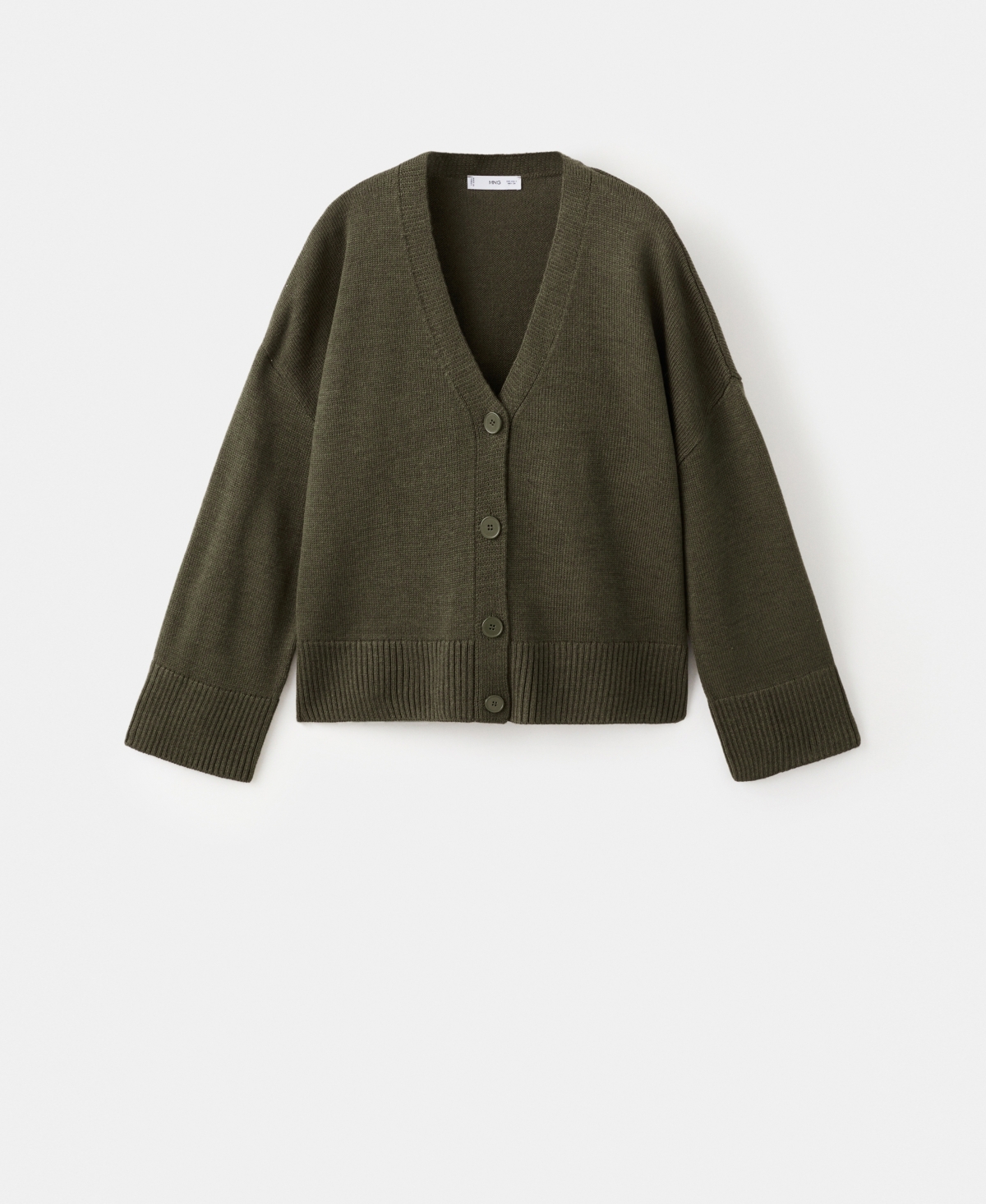 Mango Women's Oversized V-neck Cardigan In Brown