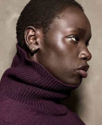 Women's Slits Turtleneck Sweater