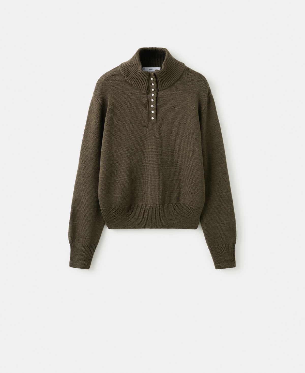 Mango Women's Perkins-Neck Button Sweater