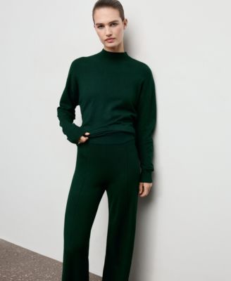 Women's Stitching Detail Knitted Pants