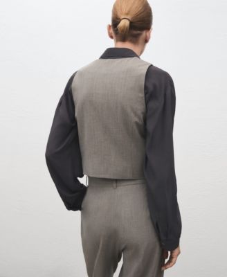 Women's Wool-Blend Suit Vest