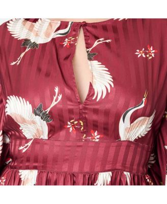 Plus Size 1960s Flutter Sleeve Caftan