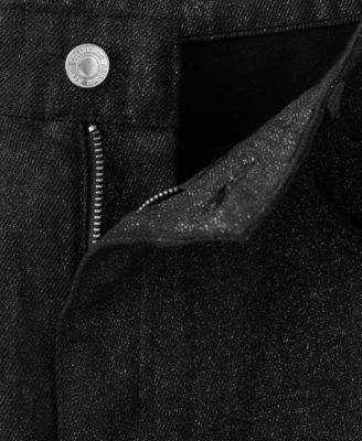 Women's Shiny Straight-Leg Jeans