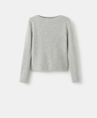 Women's Knitted Ribbed Sweater