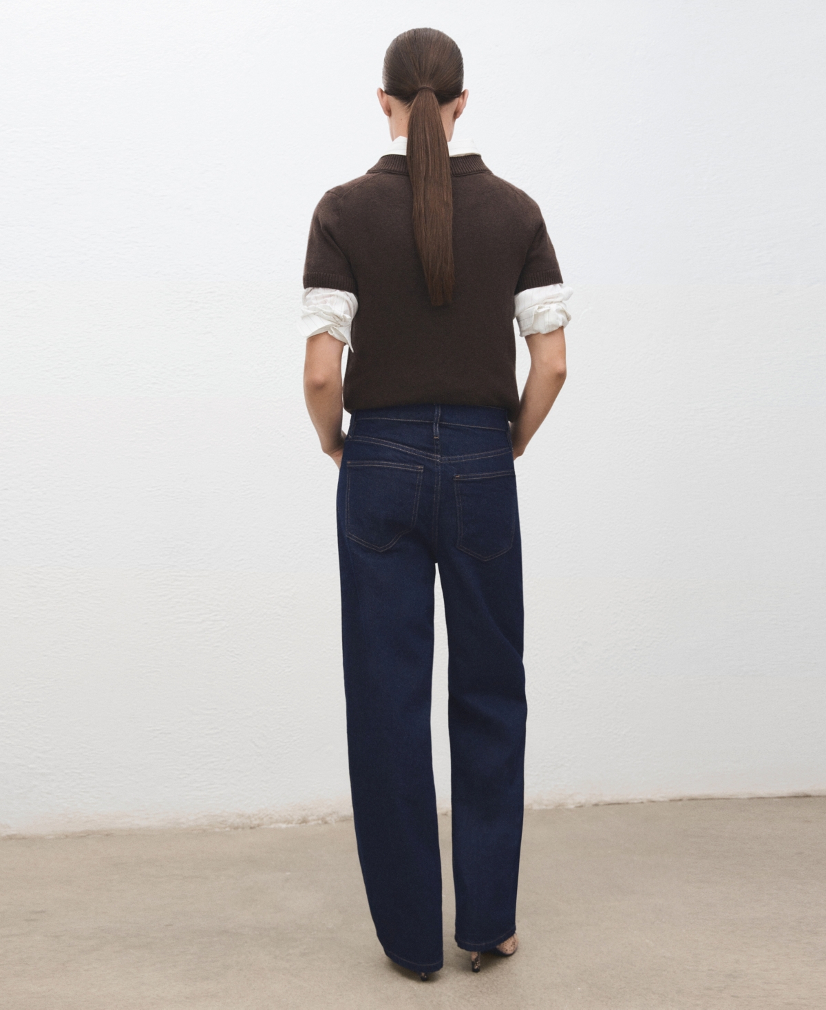 Mango Women's High-Waisted Barrel Jeans