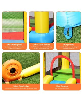 Inflatable Kids Slide Bounce House with 580w Blower