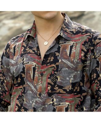 Men's Impressionistic Foliage Shirt